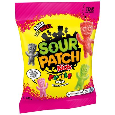 Sour patch kids Fruit mix 10st/förp (105g)