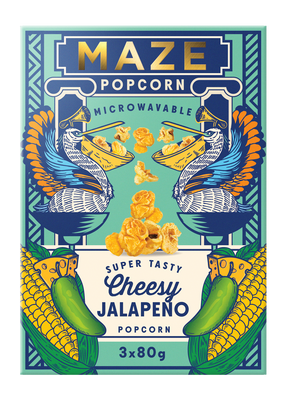 MAZE Popcorn Cheesy Jalapeno 16 units/case