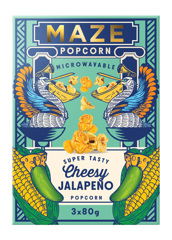 MAZE Popcorn Cheesy Jalapeno 16 units/case