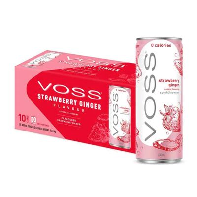 Voss Water Strawberry Ginger  330ml 10st/förp