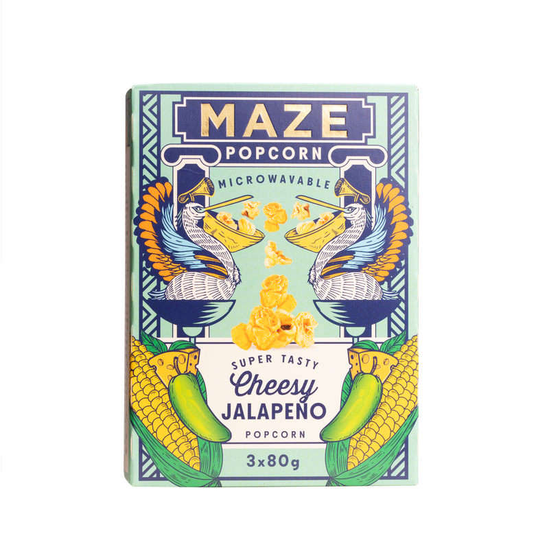 MAZE Popcorn Cheesy Jalapeno 16 units/case