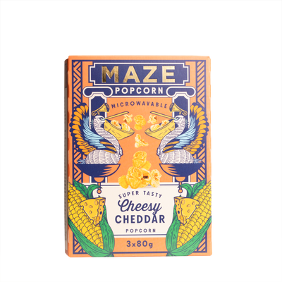 MAZE Popcorn Cheesy Cheddar 16 units/case