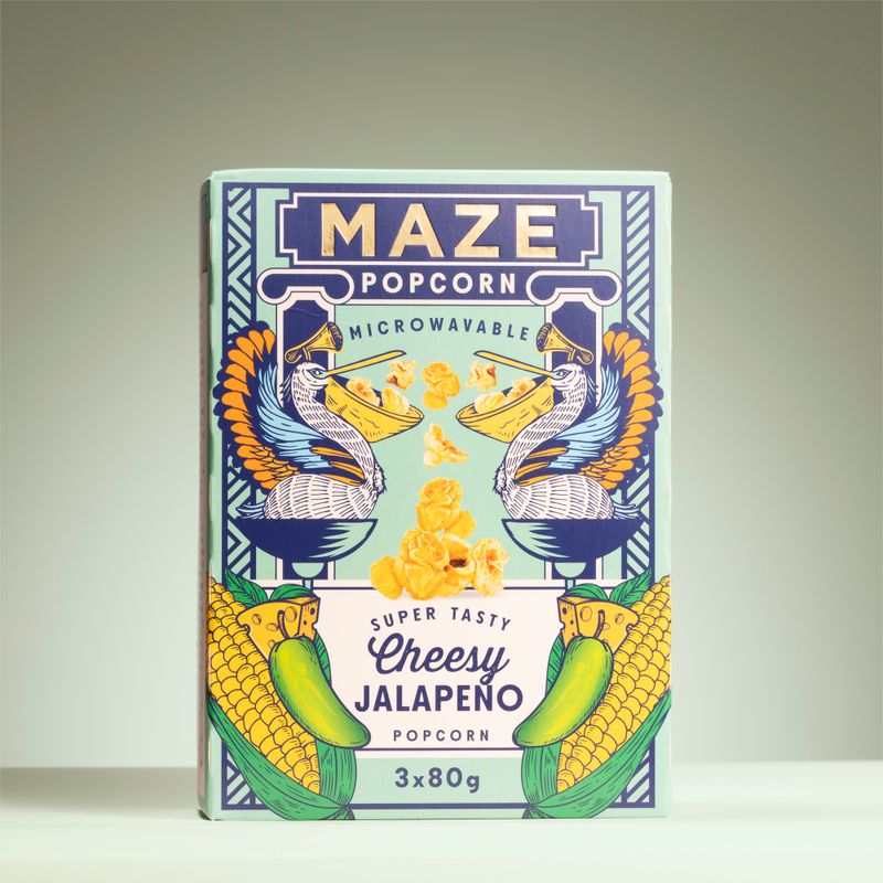 MAZE Popcorn Cheesy Jalapeno 16 units/case