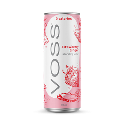 Voss Water Strawberry Ginger  330ml 10st/förp