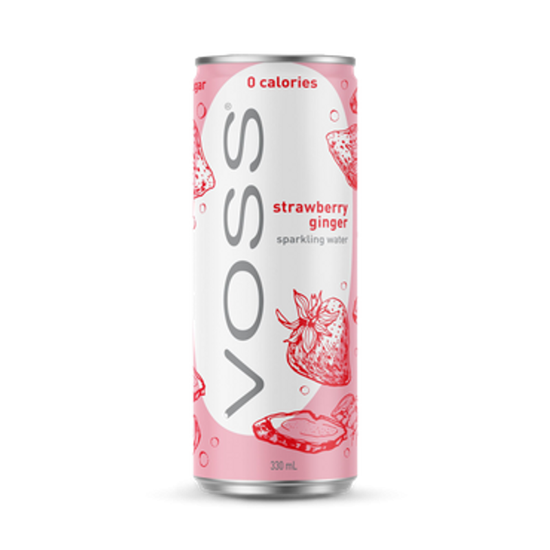 Voss Water Strawberry Ginger  330ml 10st/förp