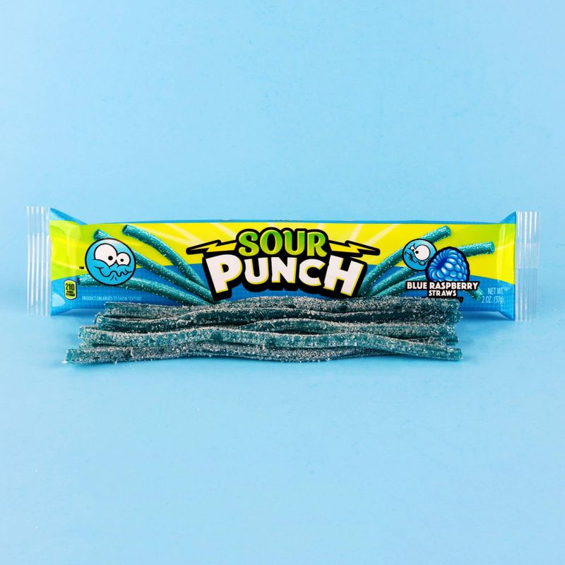 Sour Punch Straw Blue Raspberry 24st/förp