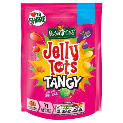 Rowntrees Jelly Tots Tangy Pouch 10 units/case