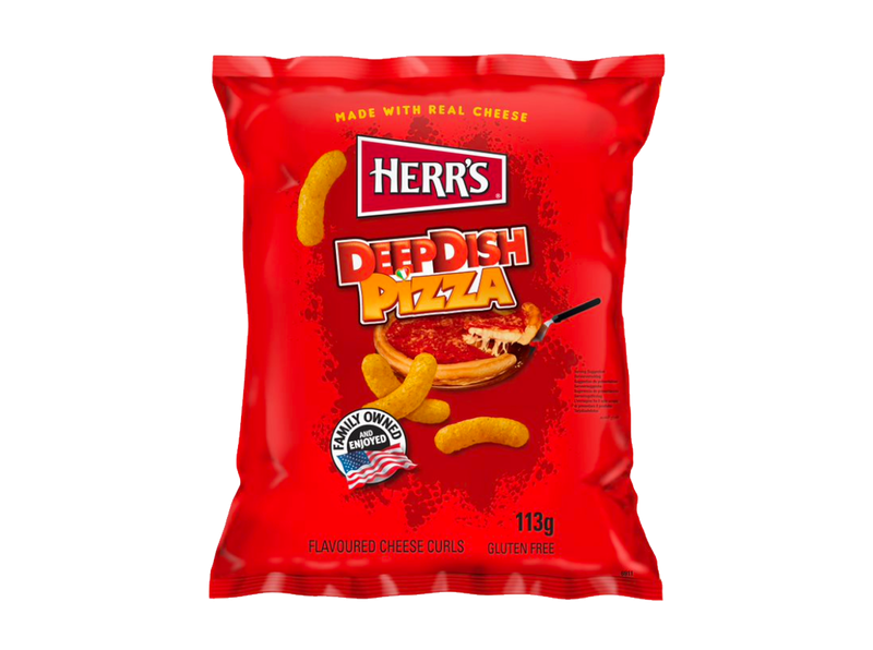 Herrs Deep Dish Pizza Cheese Curls/12st