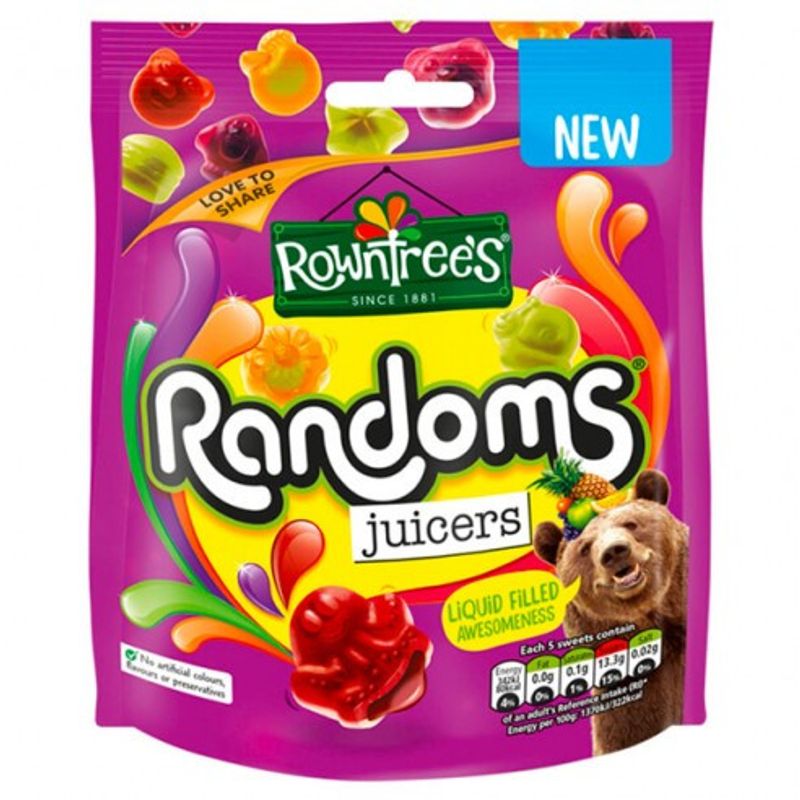 Rowntrees Randoms Juicers Pouch 9 units/case
