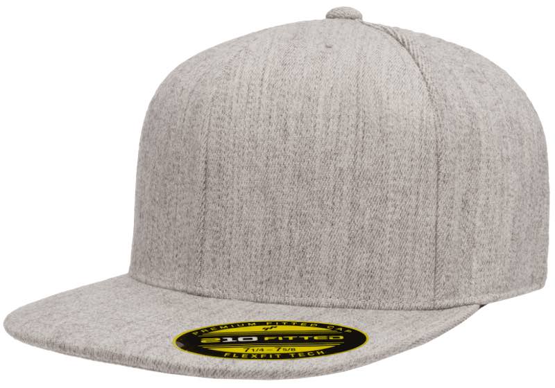 Flexfit 210 Premium fitted heather grey 6210 Flexfit