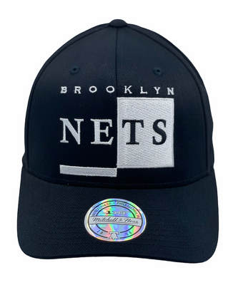 Brooklyn Nets Black/White Logo Black 110 - Mitchell & Ness