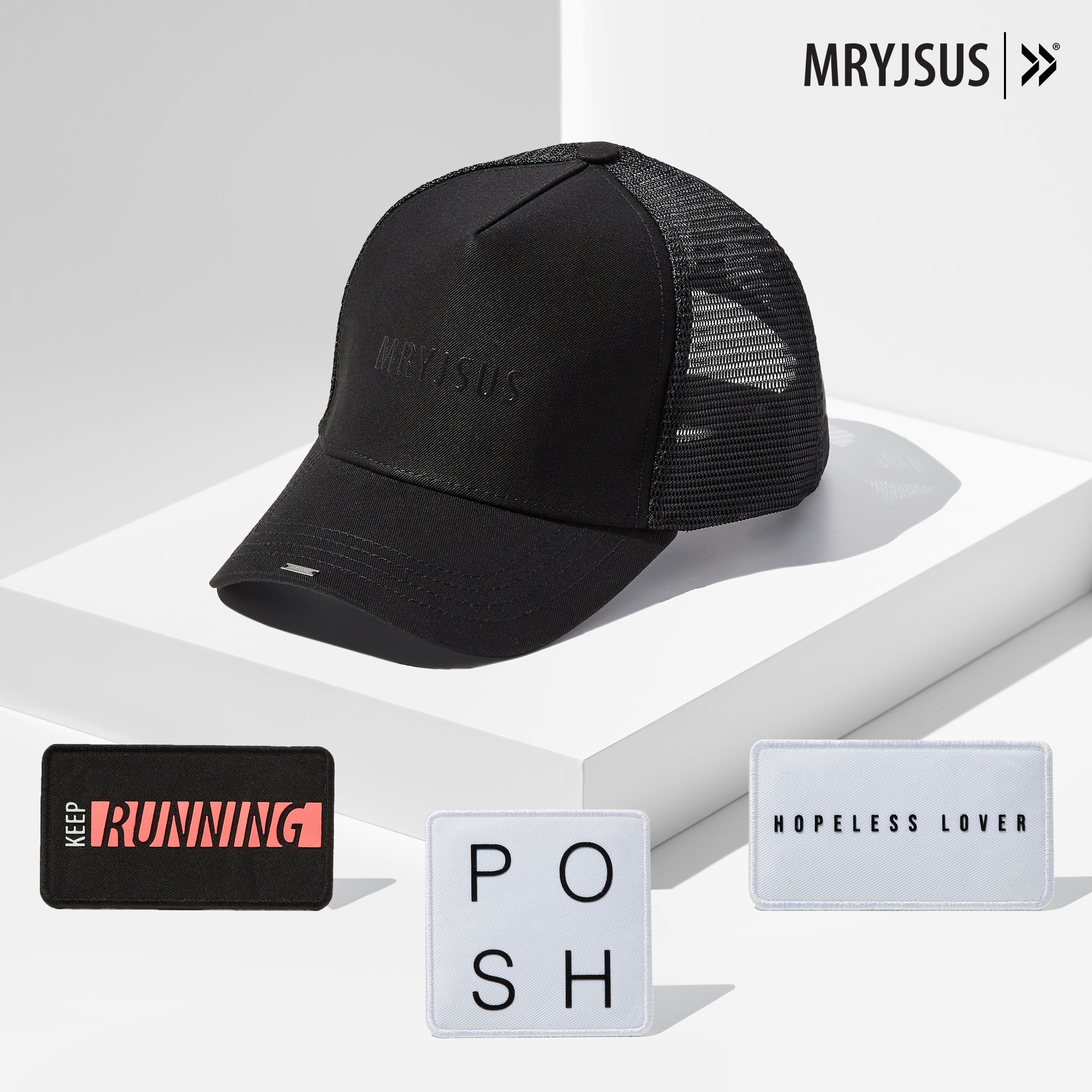 Posh Running trucker kit black H007 Next Generation headwear