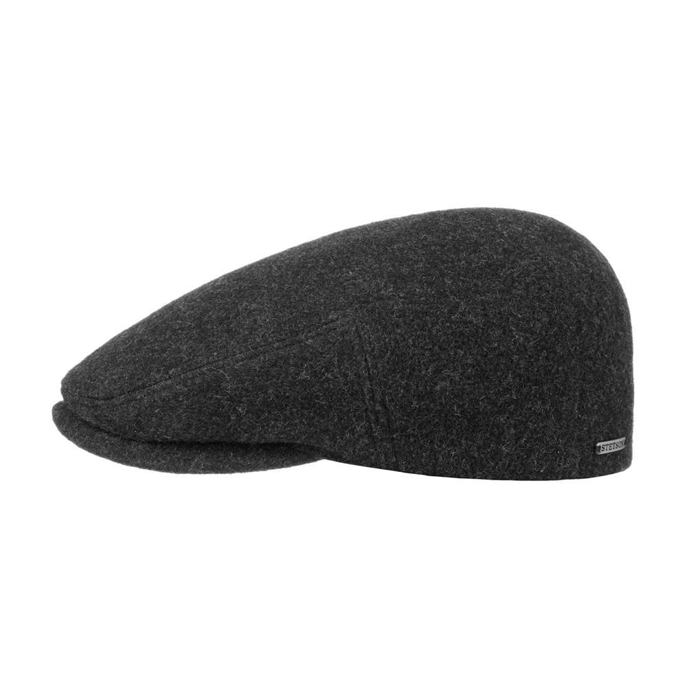 Kent Wool/Cashmere Ear Flap anthracite flat cap 6210105-32 Stetson