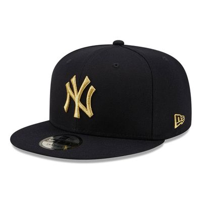 New York Yankees Metallic Logo Gold Navy 9FIFTY Repreve - New Era