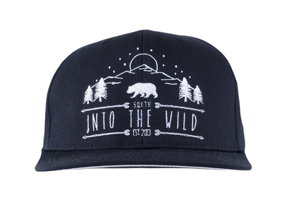 In To The Wild Black Snapback - SQRTN