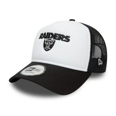 Las Vegas Raiders Team Arch Black A-Frame Trucker Cap - New Era