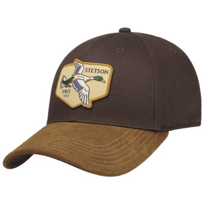 Baseball Cap Duck Brown Leather  - Stetson