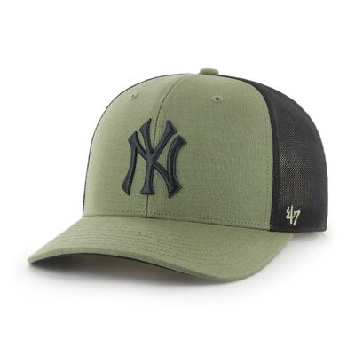 New York Yankees Ripstop Green/Black MVP Trucker - '47 Brand