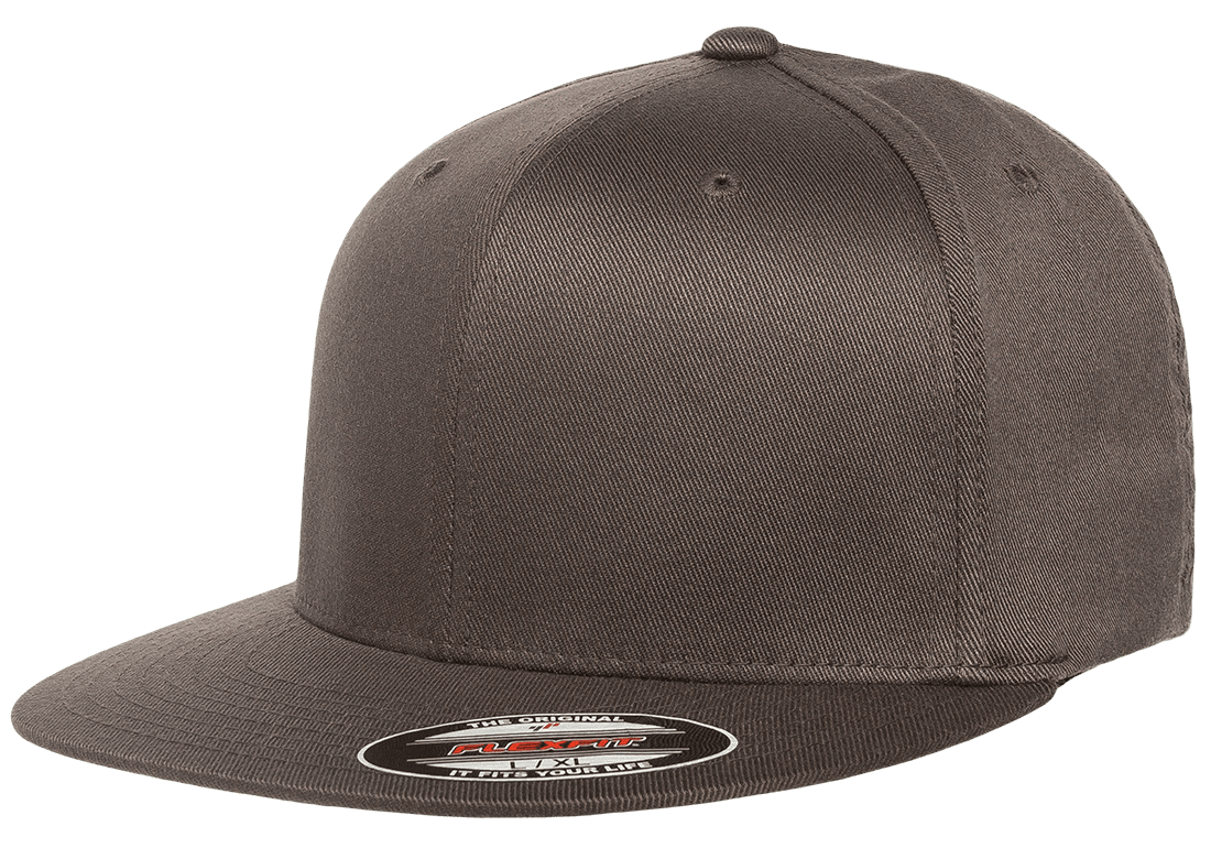 Flexfit keps Flat brim fitted 6277FV Dark Grey - Flexfit