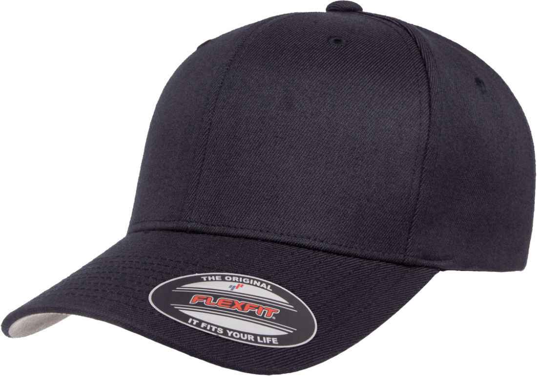 Flexfit keps baseball wool dark navy 6477 - Flexfit