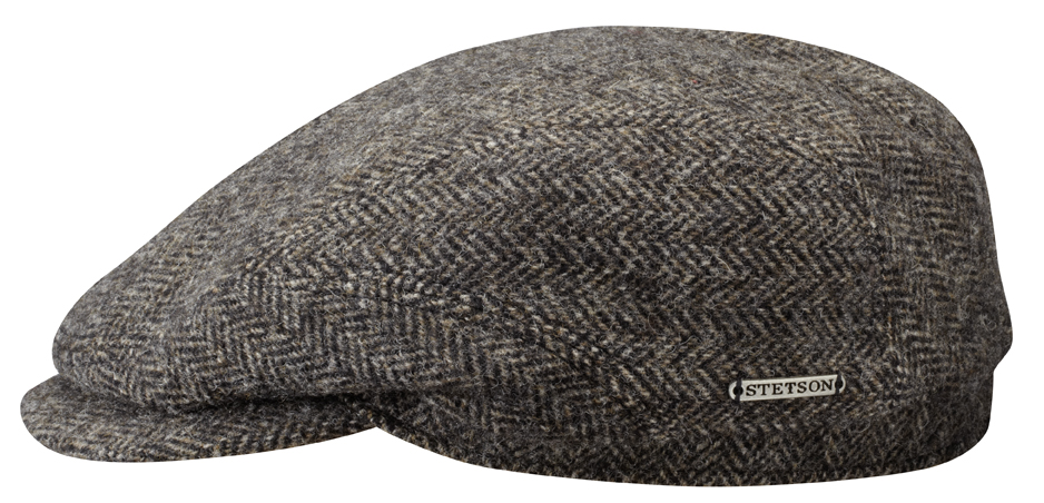 Driver Cap Wool Fishbone Black/Brown Stetson 6380502