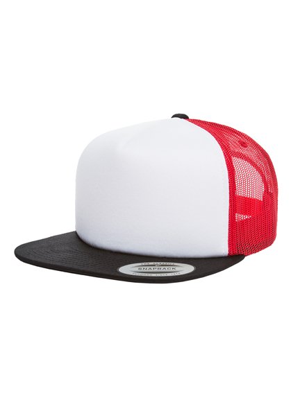 Foam Trucker keps Black/White/Red 6005FW - Yupoong