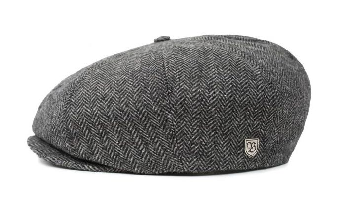 Brood Snap cap Paperboy Grey/Black 10770 Brixton