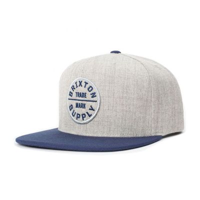 Oath III Snapback Heather Grey/Washed Navy med broderad patch