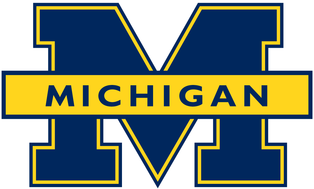 Michigan wolverines kepsar Mitchell & Ness logo