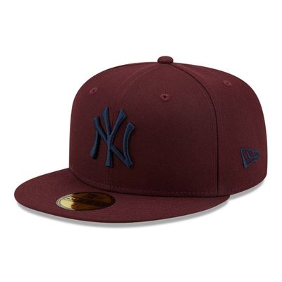 59fifty New York Yankees League Essential Maroon - New Era