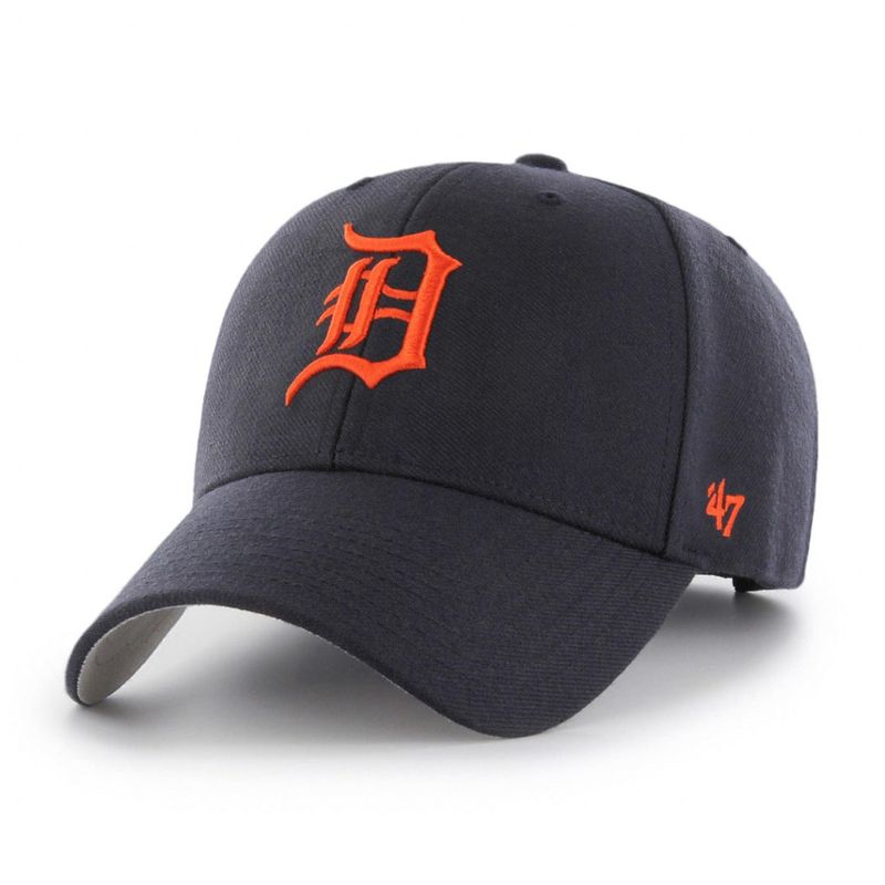'47 detroit tigers cap black orange