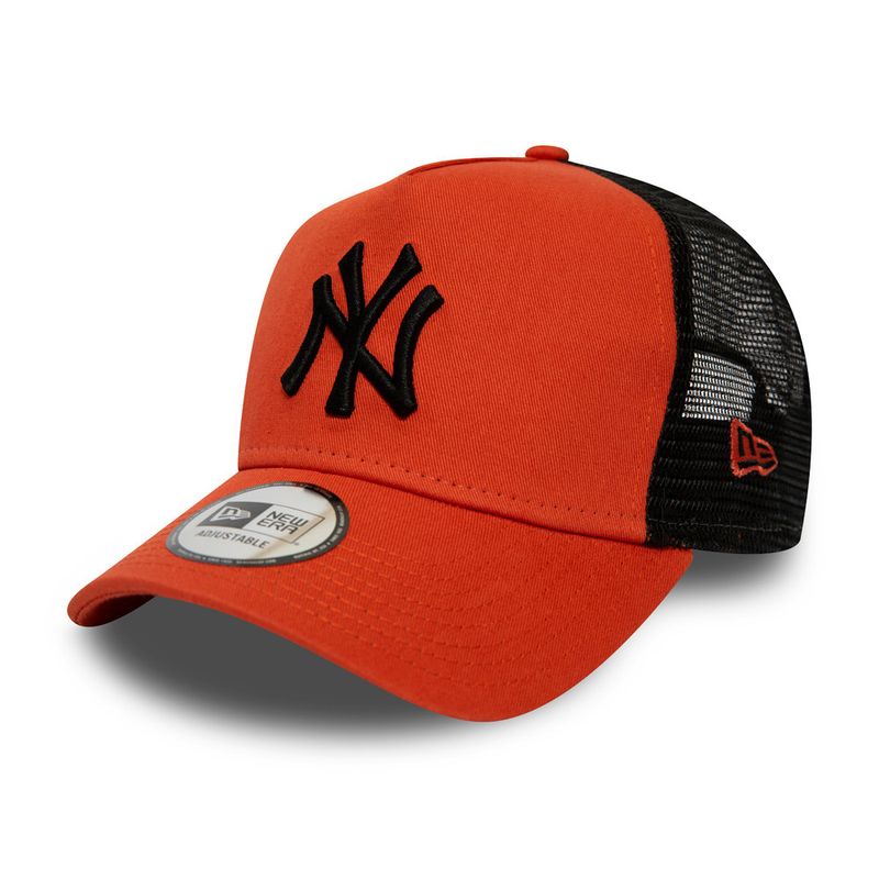 New York Yankees League Essential Orange Trucker - NEw Era