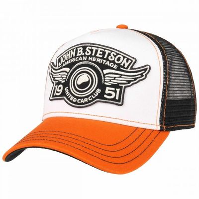 Trucker Cap Car Club Black/Orange   - Stetson