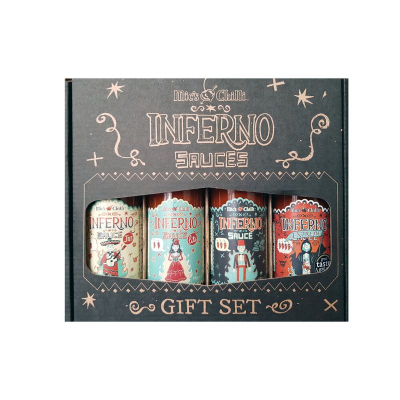 Mic´s chili Giftset med 4 olika flaskor