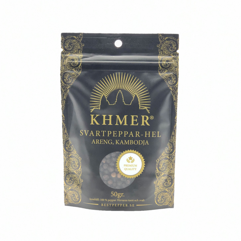 KHMER ARENG Black Pepper 50 gram påse