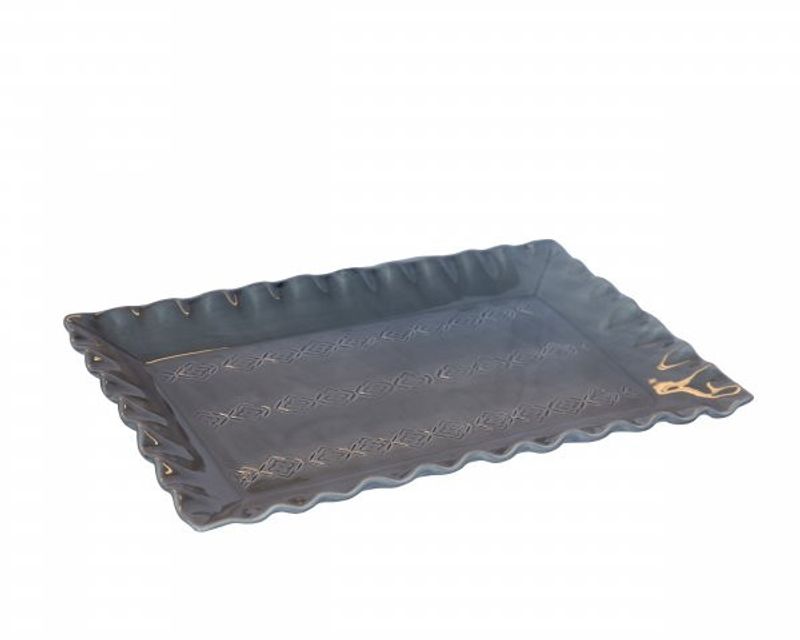TRINIDAD - REKTANGULÄRT TAPASFAT MED MÖNSTER 32 CM