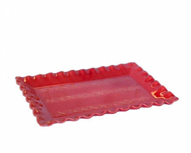 TAPASFAT - MED MÖNSTER 21X10 CM
