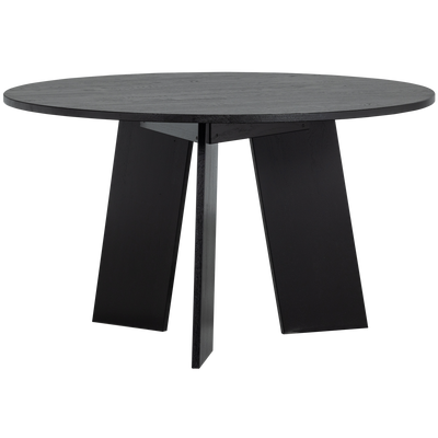 WOOOD Fries Matbord Ø129 cm Ek Svart [FSC]