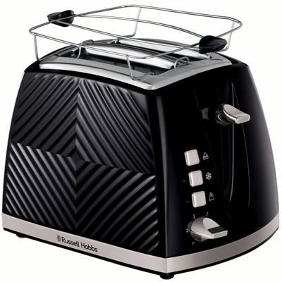 Russel Hobbs Brödrost Svart Groove 2S Toast 26390-56