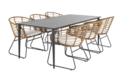 Brafab Covelo Matstol Natur/Vit