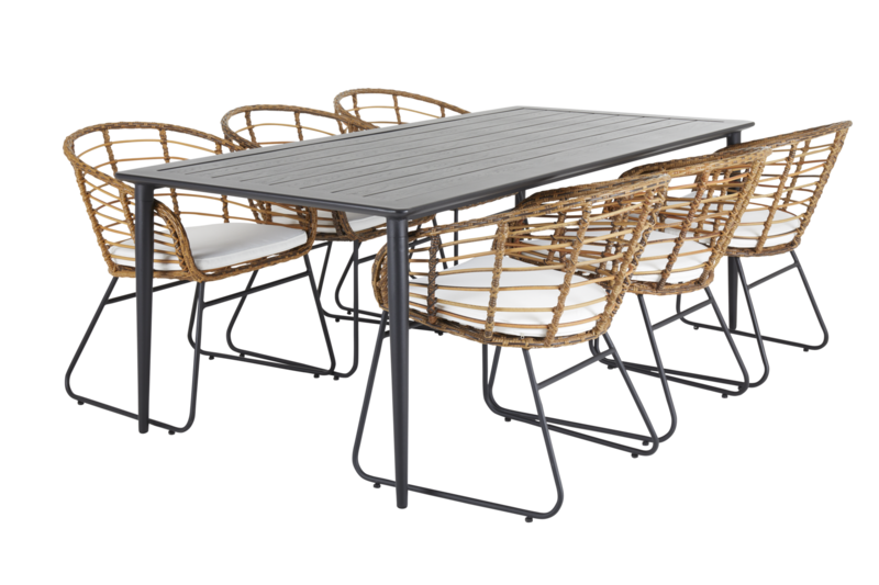 Brafab Covelo Matstol Natur/Vit