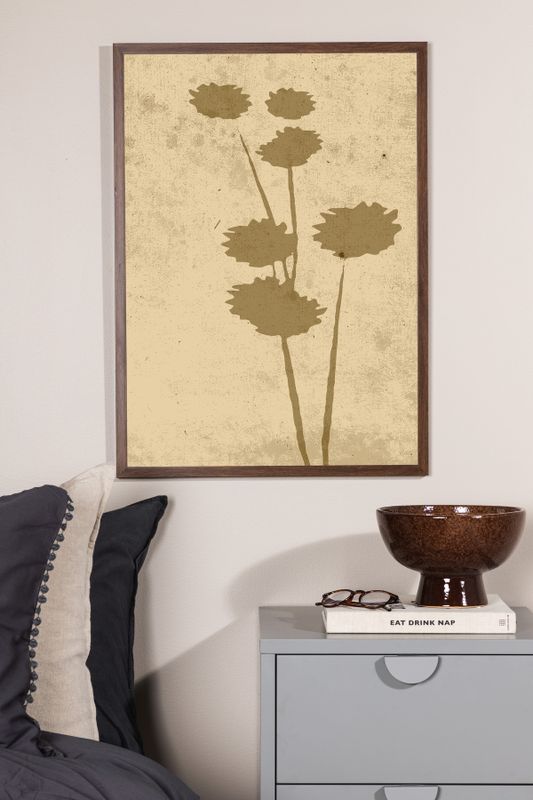 Venture Home Flower art Poster Beige