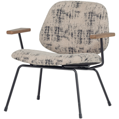 WOOOD Aure Fåtölj Chenille Beige/Svart