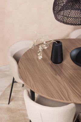 Venture Home Matgrupp Durango med 4 matstolar Modesto