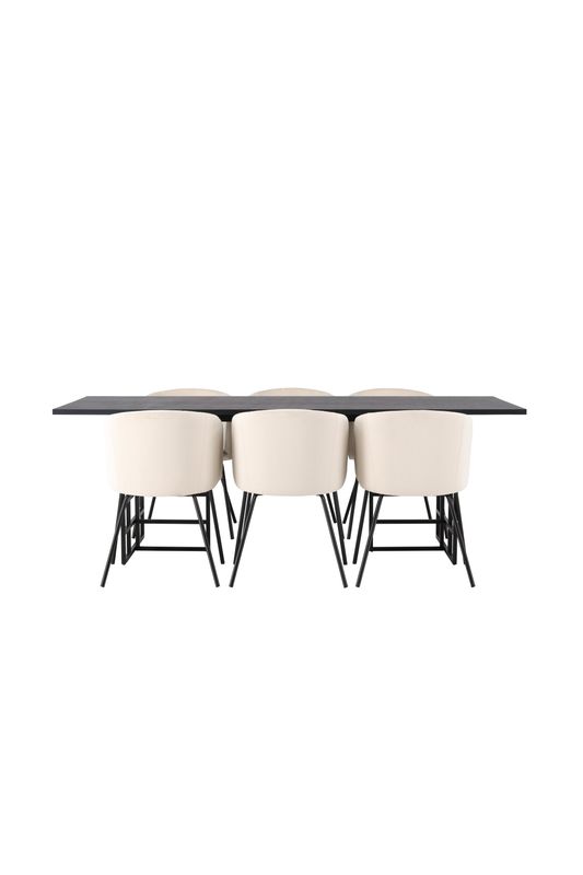 Venture Home Matgrupp Ystad med stolarna Berit