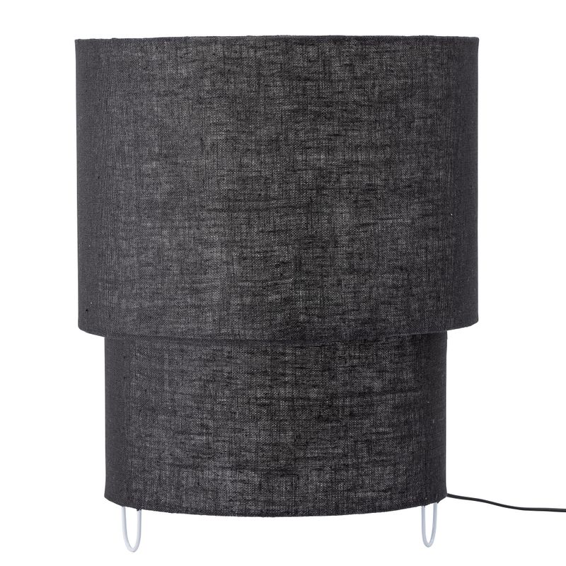 Bloomingville Zalt Bordslampa, Svart, Linne