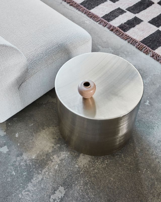 House Doctor Step Sidobord Borstat silverfärg