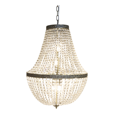 Chiq Antique Versailles Fransk Ljuskrona med Glasprismor