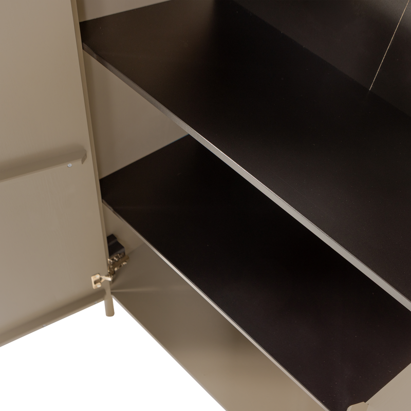 WOOOD Gunnar 2-Dörrars Skåp i Furu - Mud