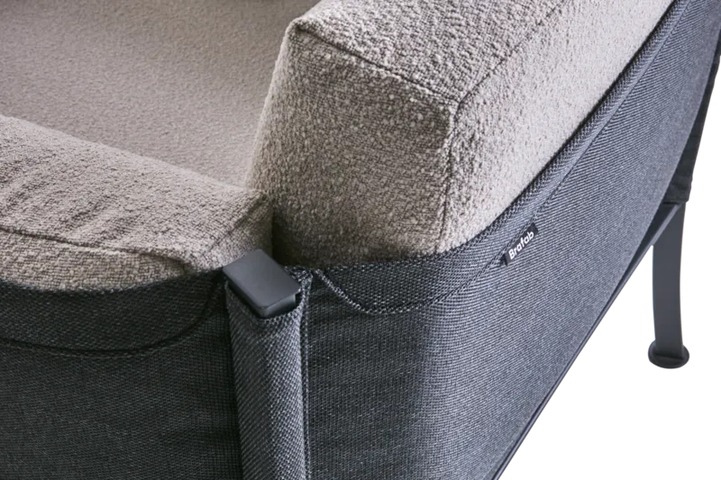 Brafab Delux Soffa Teddy Beige/Svart